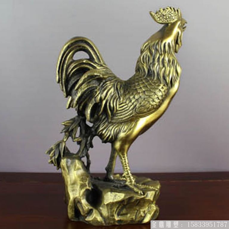 铜公鸡雕塑 (7)