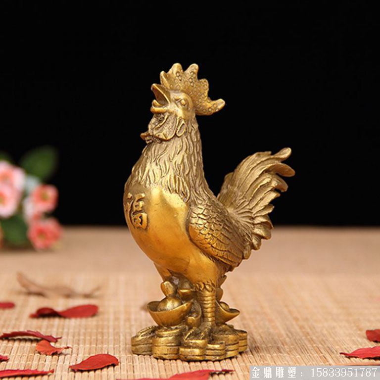 铜公鸡雕塑 (2)